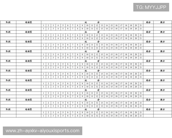 羽毛球双打表格